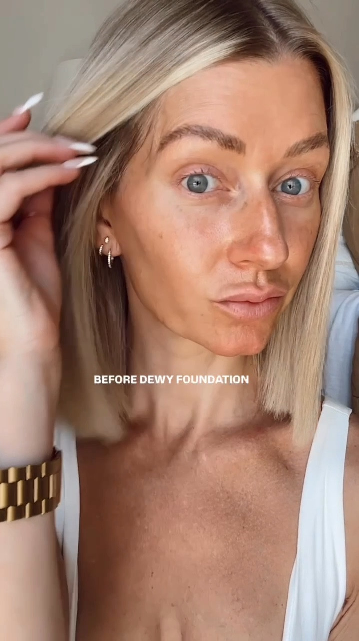 I am loving this light coverage, lightweight, dewy foundation! It leaves the prettiest glow! 

I pair it with the hourglass translucent powder to tone the glow just a bit without overdoing it! 

#LTKVideo #LTKBeauty #LTKStyleTip
