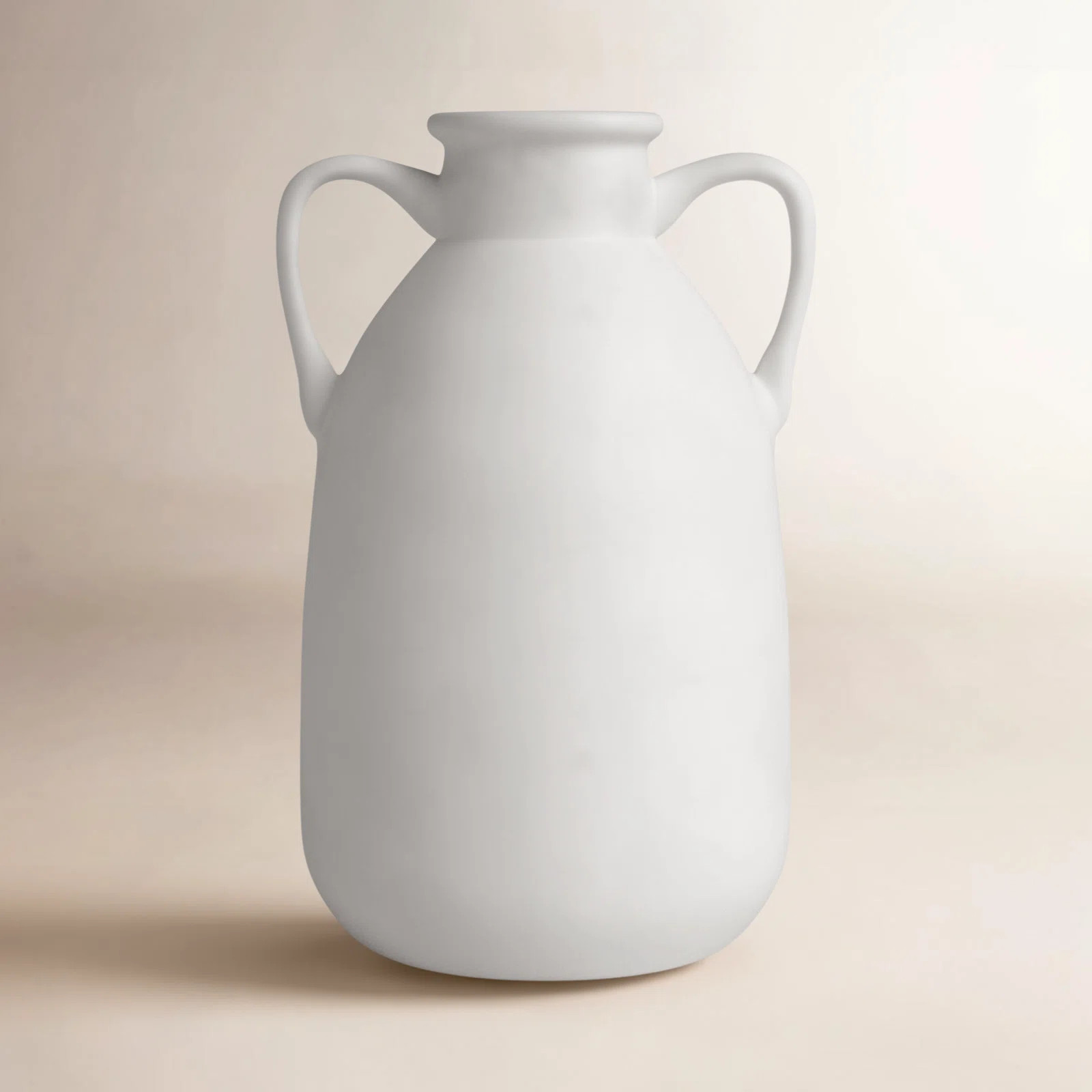Neutral Contemporary Vase with Handles | Wayfair North America