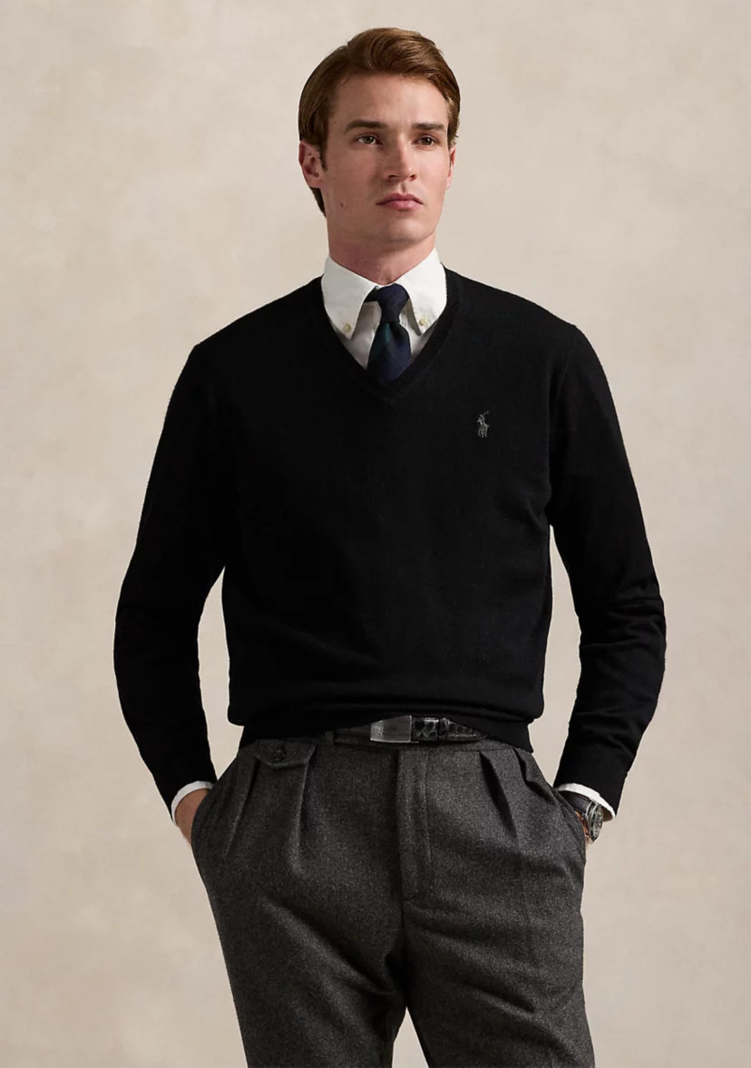 Washable Wool V-Neck Sweater | Belk