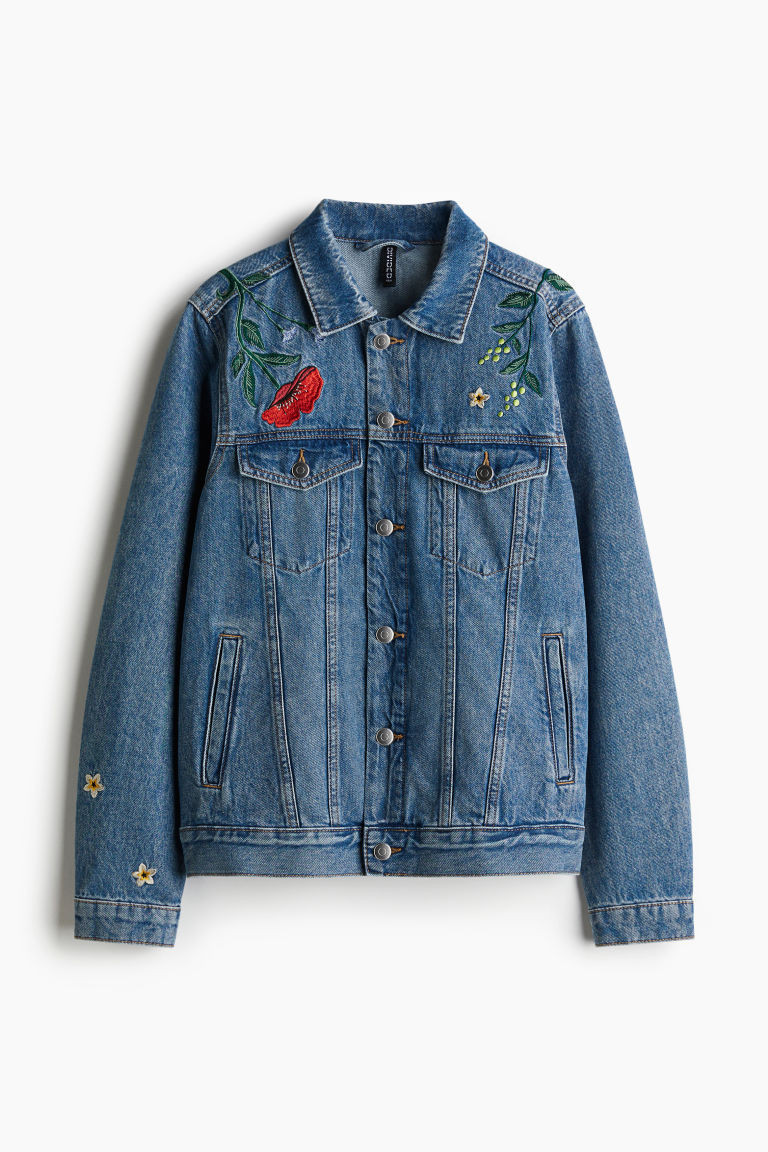 Embroidered Denim Jacket | H&M (US + CA)
