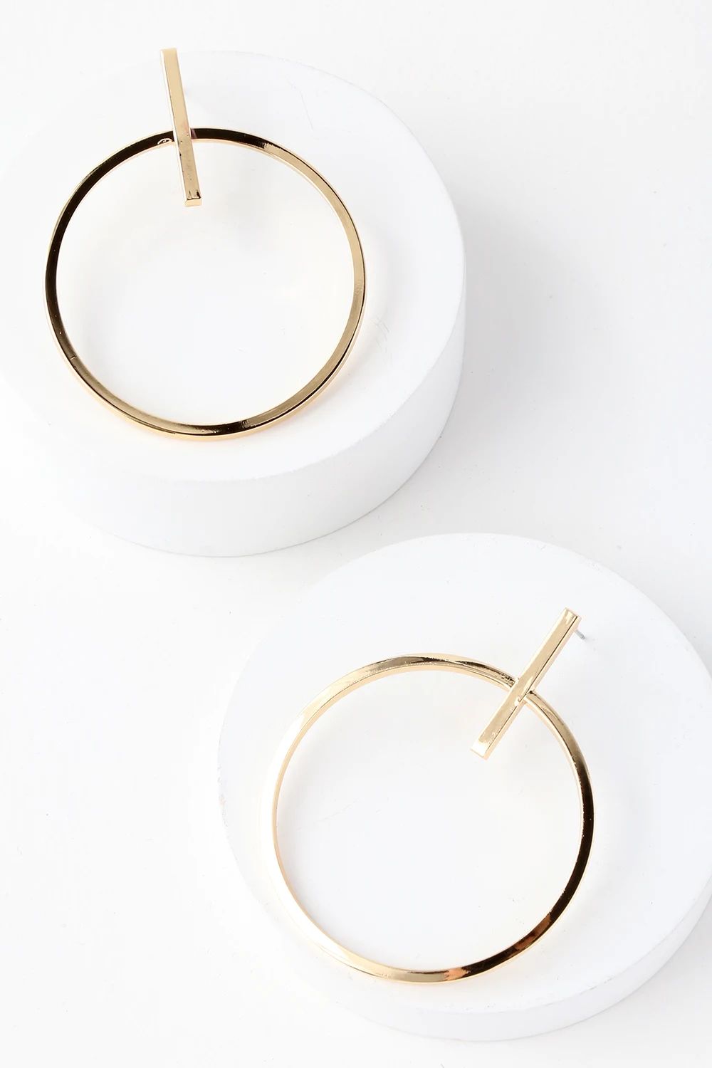 Keep It Contemporary Gold Earrings | Lulus (US)