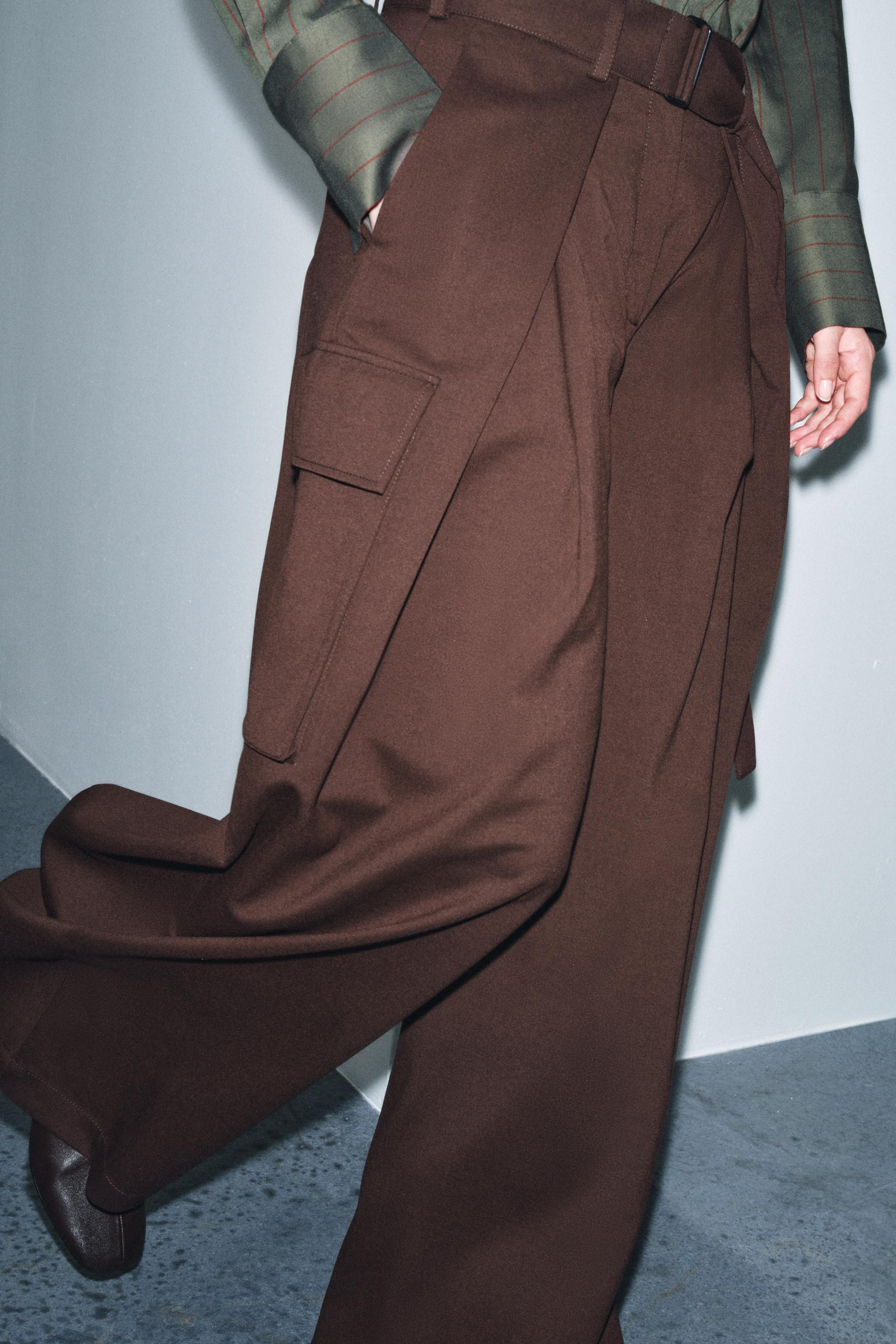PLEATED CARGO PANTS ZW COLLECTION | Zara US