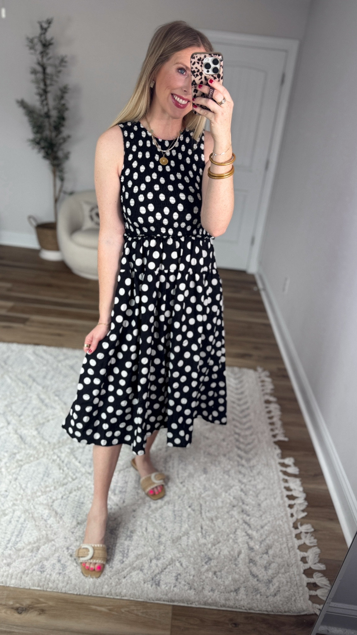 Daily try on, Walmart outfit, Walmart fashion, Walmart try on, polka dot midi dress 

#LTKootd #LTKmomlife #LTKWorkwear