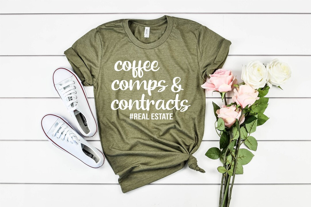 Coffee Comps And Contracts Shirt | Real Estate Shirt | Real Estate Shirts | Real Estate Agent  | ... | Etsy (US)