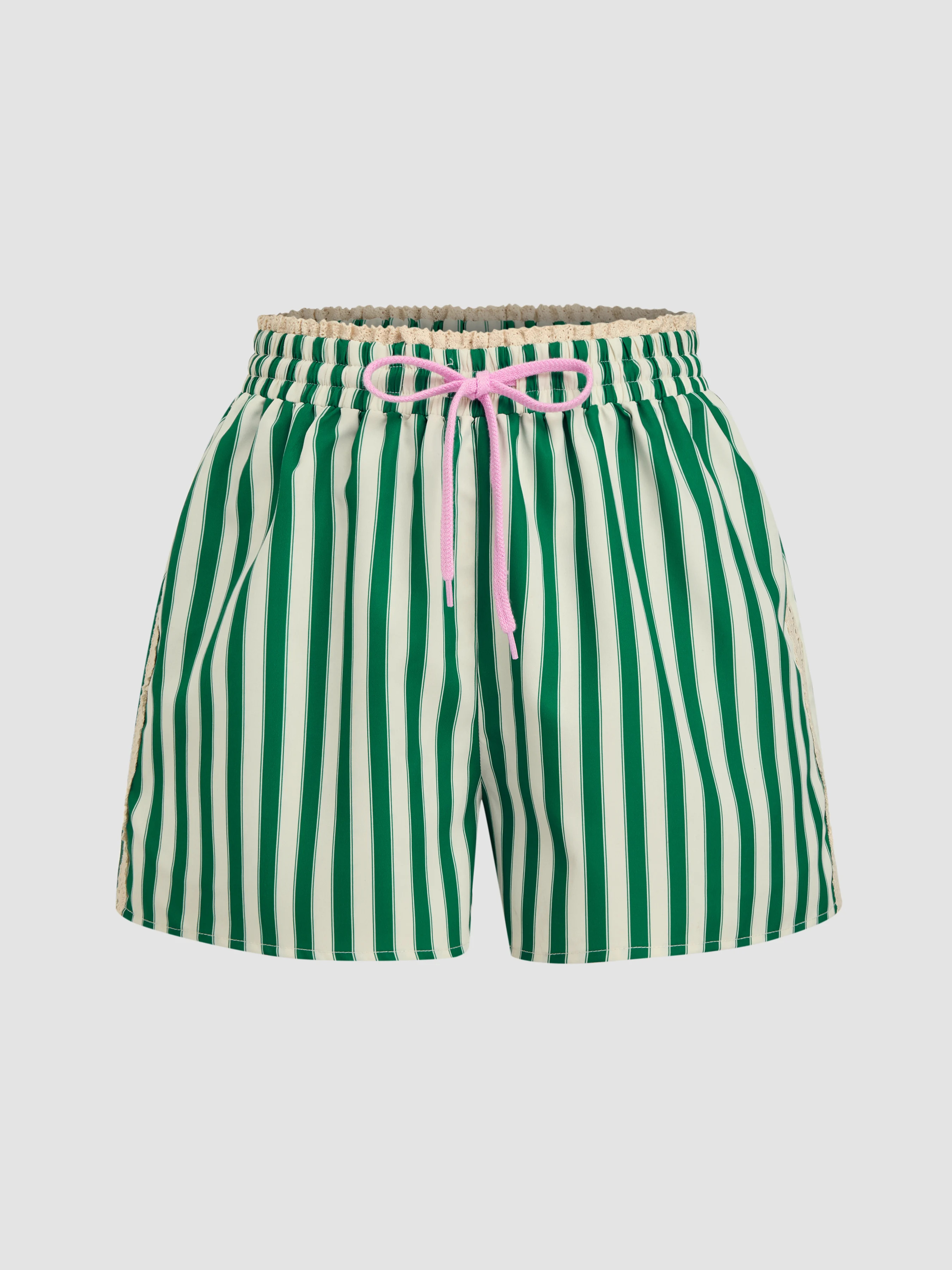 Woven Drawstring Pull-On Boxer Short  For Daily Casual | Cider
