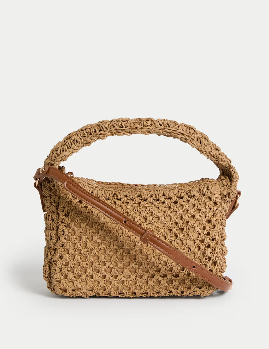 Straw Woven Top Handle Cross Body Bag | Marks & Spencer (UK)