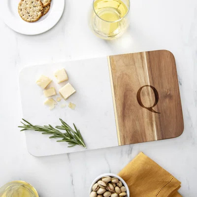 Cathys Concepts 2-Piece Marble and Wood Cutting Board Set Cathys Concepts | Wayfair North America