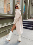 Leah Teddy Coat Beige | Princess Polly US