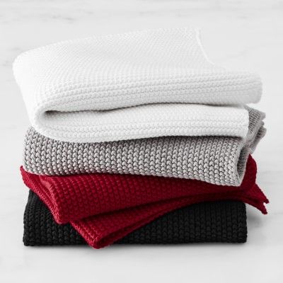Knitted Dishcloth, Set of 4 | Williams-Sonoma