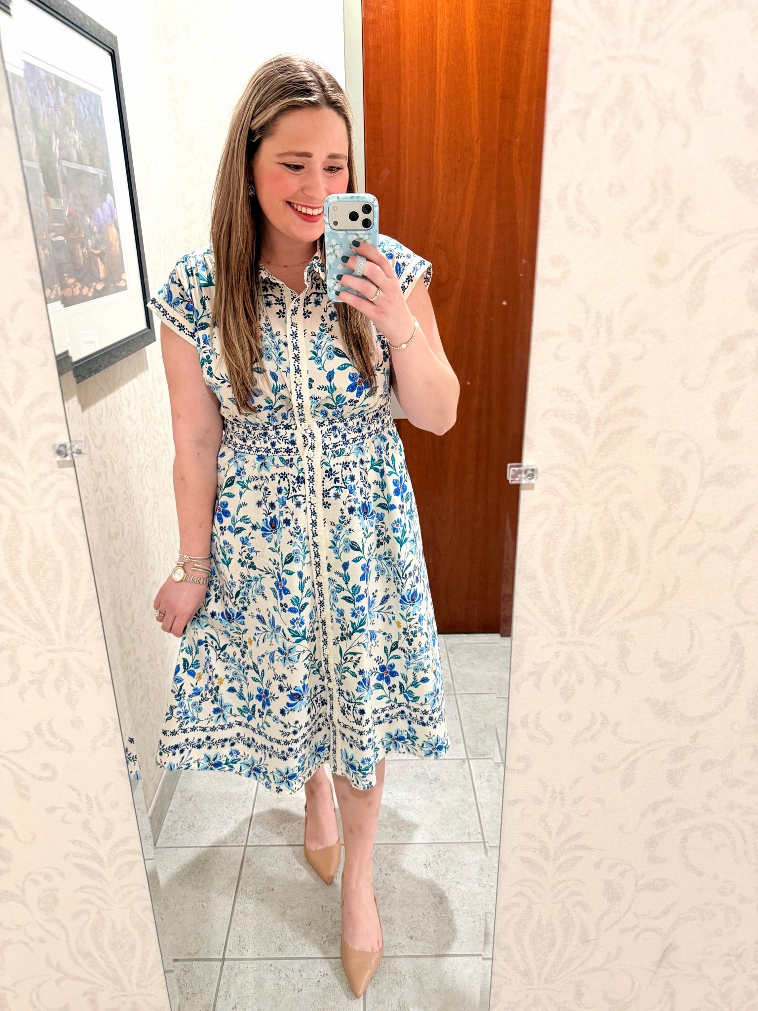 Blue and white dress || Business casual work outfit

#LTKootd #LTKWorkwear