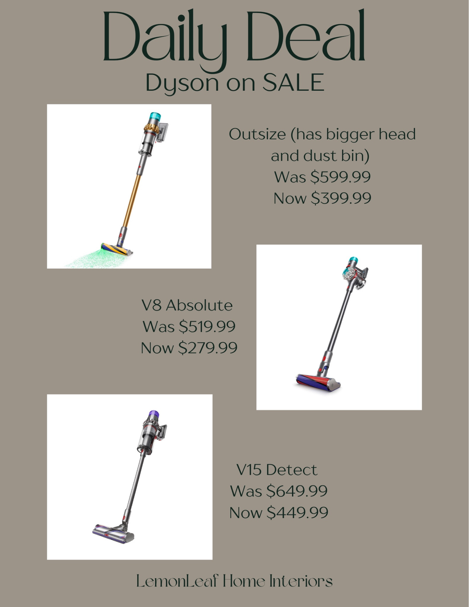 Don’t miss these Dyson deals from Walmart! We have and love the Dyson cordless vacuum. Makes our house so clean. 



#LTKhome #LTKsalealert #LTKGiftGuide