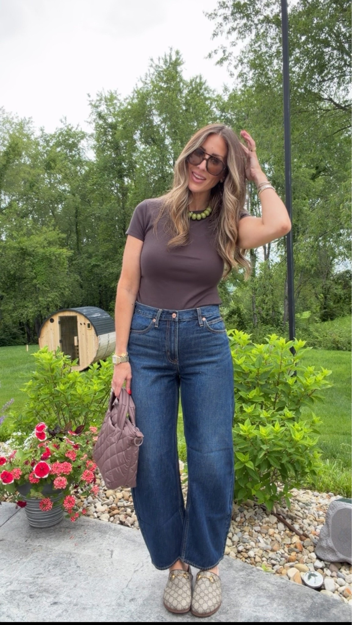 Size 29 barrel jeans 
Sz Medium top

#LTKdayinmylife #LTKmomlife