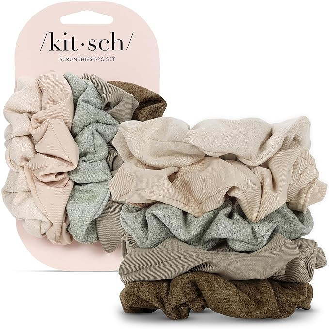 Kitsch Scrunchies for Women - No Crease Hair Ties for Girls | Scrunchies For All Hair Types and T... | Amazon (US)