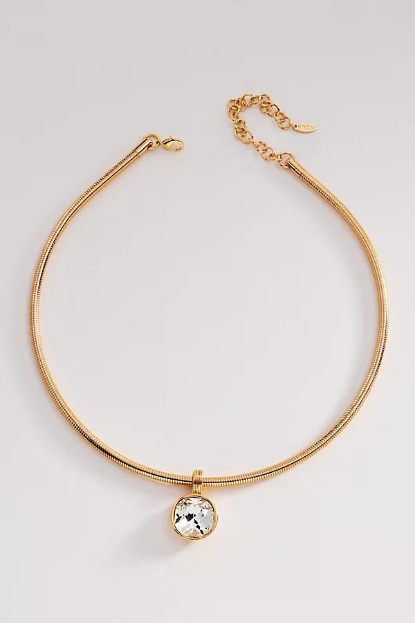 Crystal Pendant Statement Necklace | Anthropologie (US)