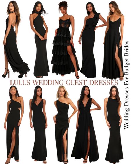 Black tie wedding guest dresses at Lulus. 

#lulusdresses #springwedding #longblackdtesses #formaldresses #bridesmaiddresses 

#LTKstyletip #LTKSeasonal #LTKwedding