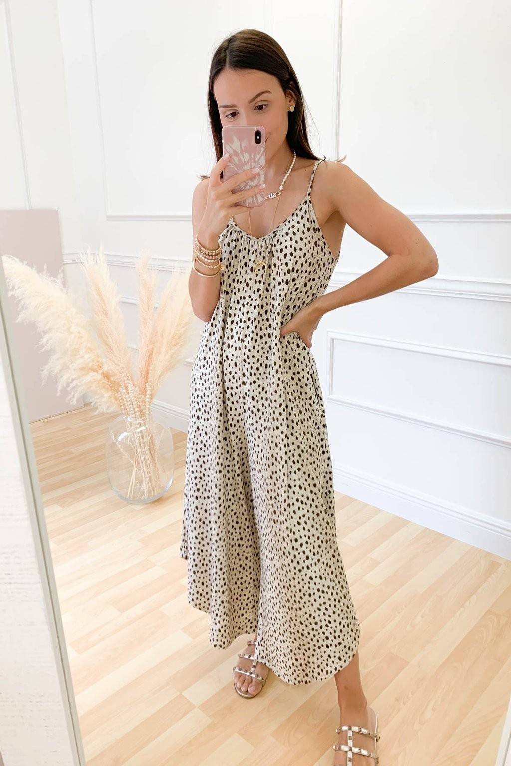 RSVP To Me Dotted Jumpsuit | Aria Rose