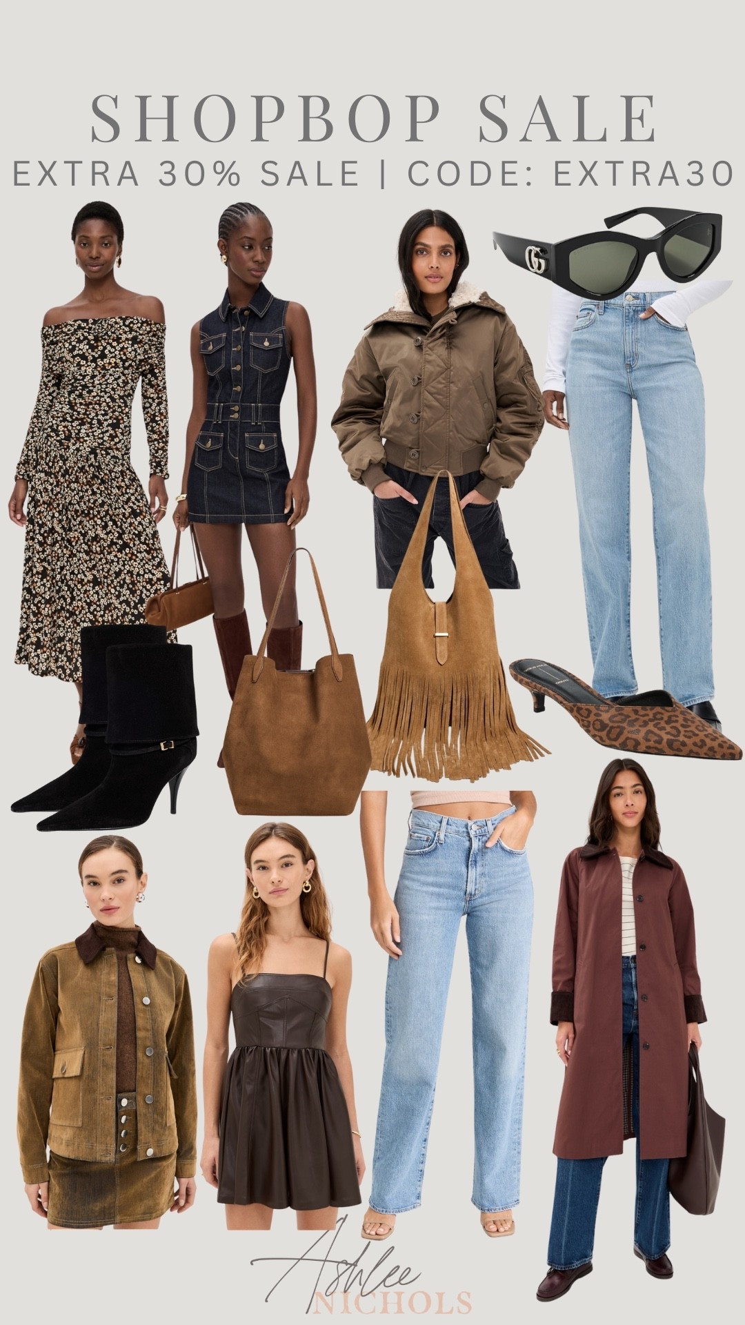 Extra 30% off Shopbop sale with code: EXTRA30

Designer sale,
Suede bag, denim dress, denim jeans, barn jacket 

#LTKSeasonal #LTKSaleAlert #LTKootd