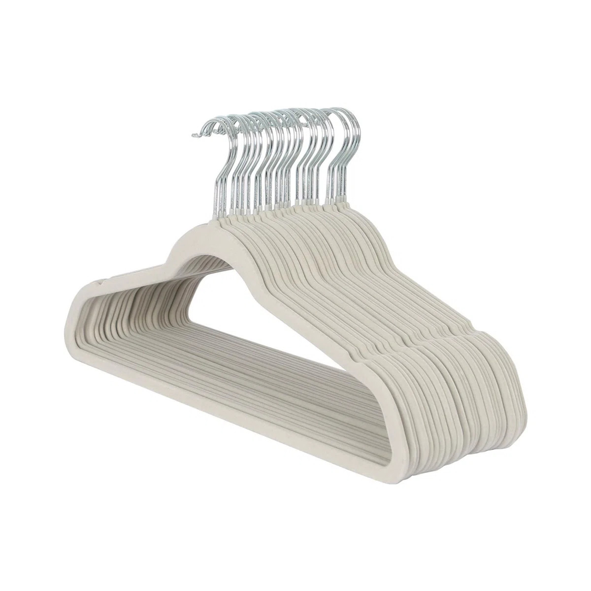 Harbour Housewares - 45cm Velvet Hangers - Non-Slip Coat Hangers with Trouser Bar | Wayfair UK
