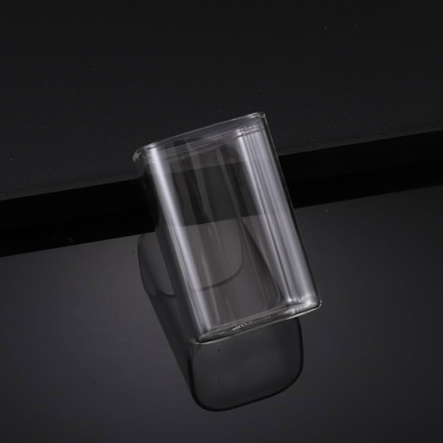 Amazon.com | Square Drinking Glasses - 8.45Oz Square Glass Cups for Beer Water Tea Iced Coffee Mi... | Amazon (US)