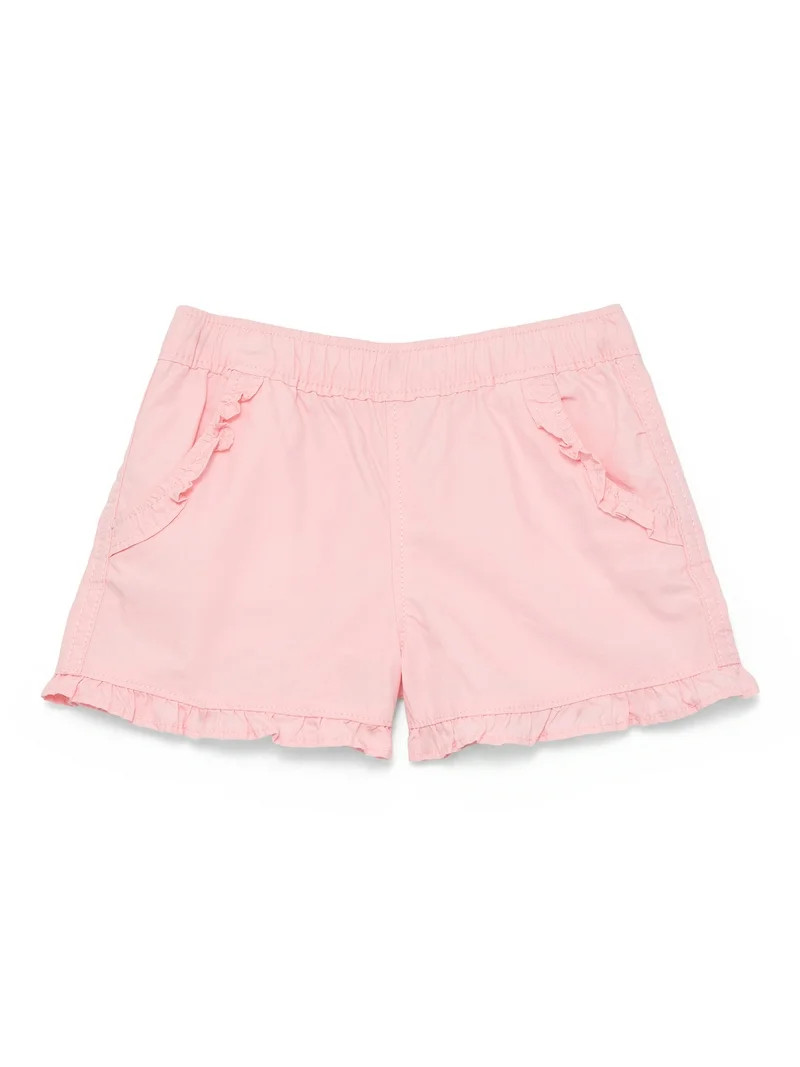 Wonder Nation Baby Girl Ruffle Pocket Shorts, Sizes 0-24 Months | Walmart (US)