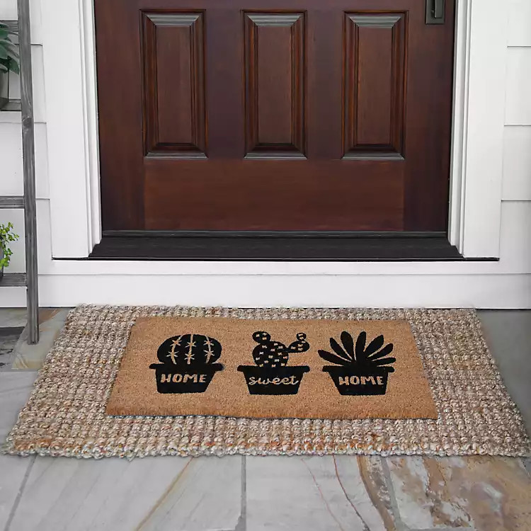 Home Sweet Home Succulent Doormat | Kirkland's Home