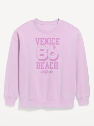 SoComfy Oversized Crew-Neck Sweatshirt | Old Navy (US)