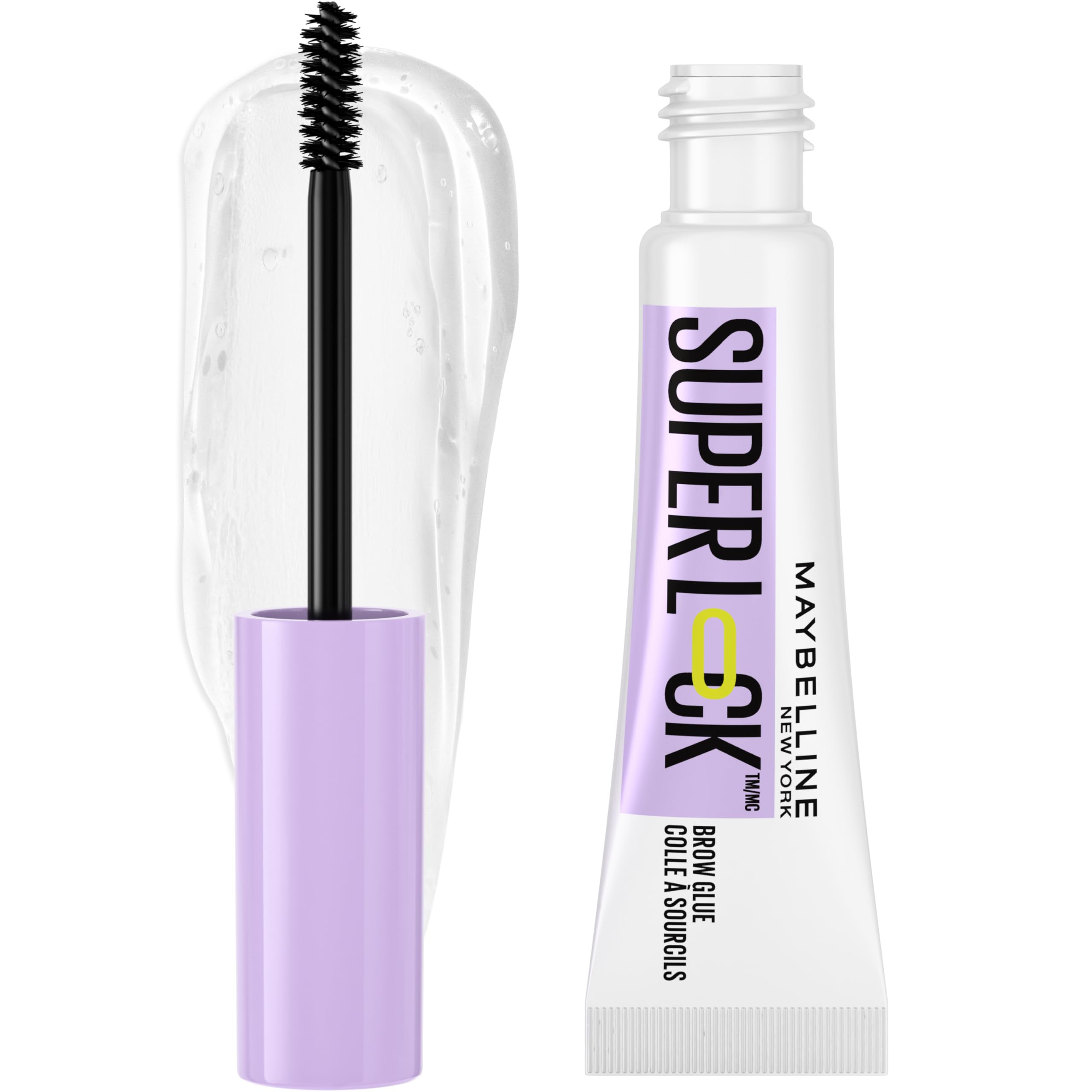 Maybelline Super Lock Brow Glue Eyebrow Gel, Lightweight Brow Gel For Up To 24HR Hold, Clear, 1 C... | Amazon (US)