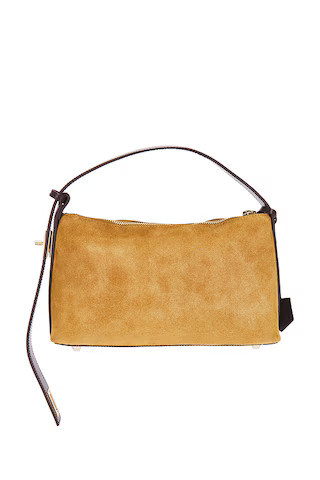Suede Hobo Bag in Gold | Revolve Clothing (Global)