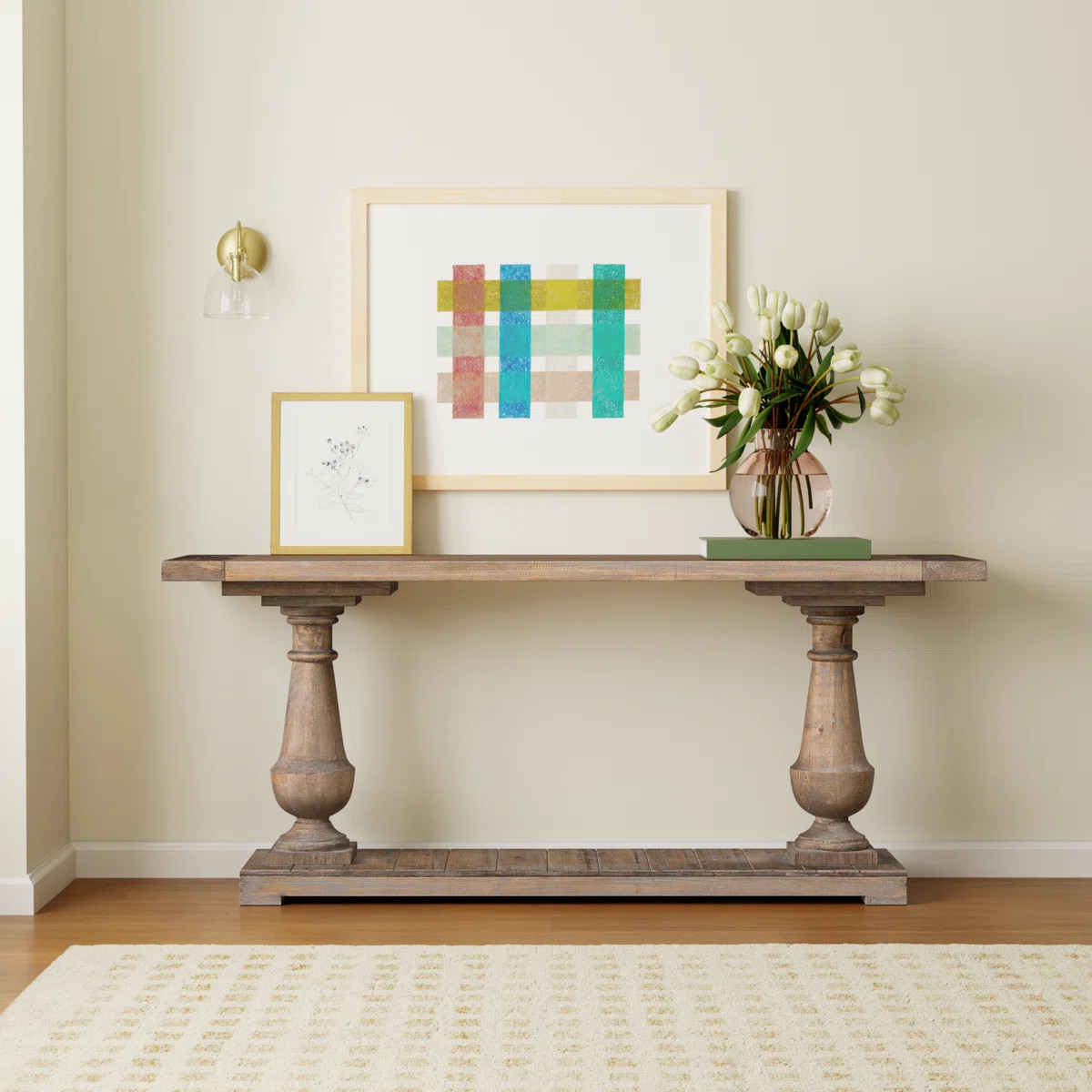 McKew 71'' Unfinished Solid Wood Console Table | Wayfair North America