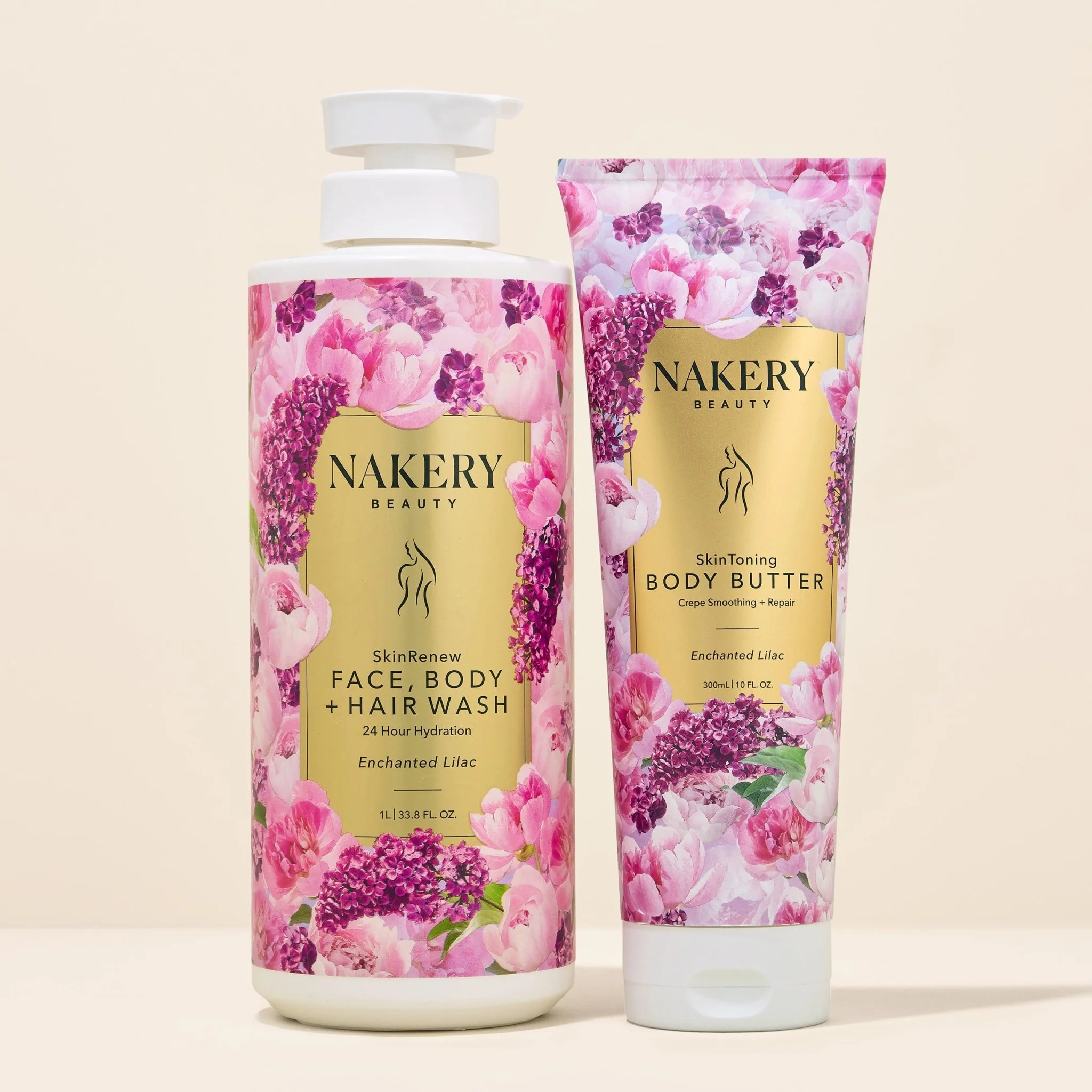 Cleanse, Firm, + Tighten 2-Piece Butter & Wash (1L) Bundle | Nakery Beauty