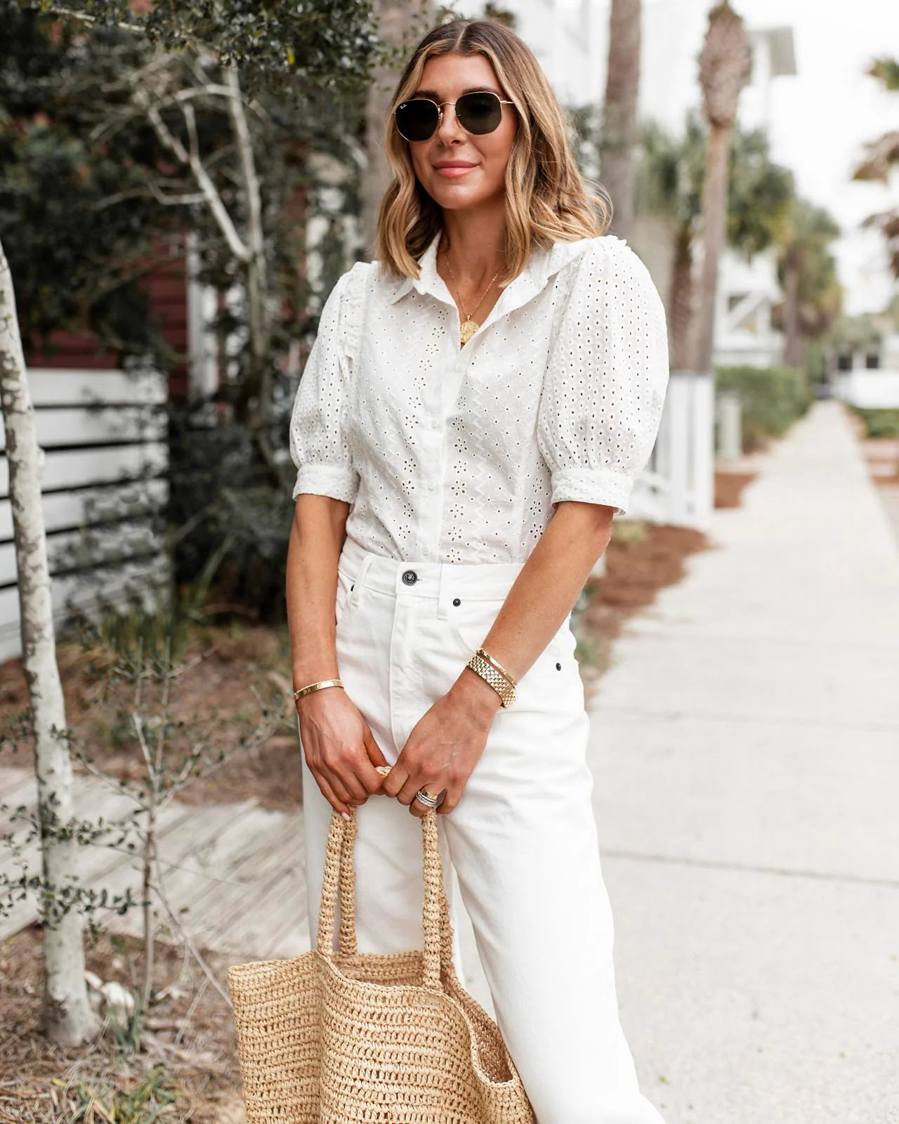 Splendid x Cella Jane Eyelet Button Down | Splendid