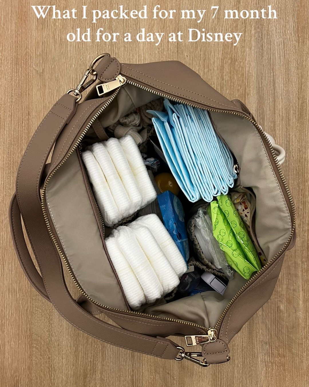 What I packed in my diaper bag for my 7 month or baby for a day at Disney World 

#LTKFindsUnder50 #LTKKids #LTKFamily