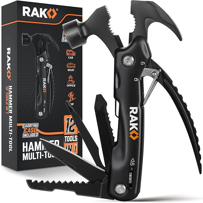 RAK Hammer Multitool BirthdayGifts for Men - Cool Unique Gifts Who Have Everything - Compact DIY ... | Amazon (US)
