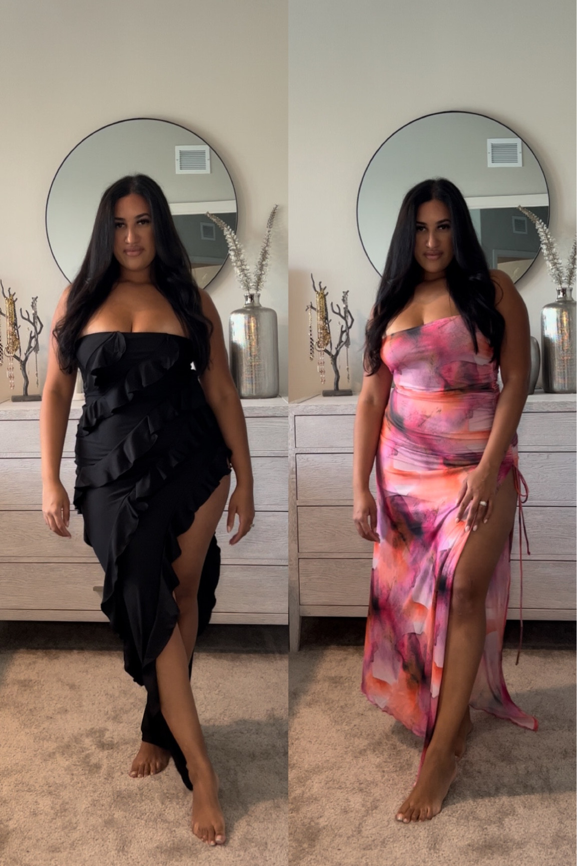 Vacation summer dress inspo🔥🌴💕
Wearing M in both! 

Purchased on MissLola. Black still in stock “Emanuela”. Pink abstract dress is sold out. Tagged similar dresses. 

Summer dress 
Elegant dress 
Maxi dress
Classy dress 
Maxi dress
Bachelorette dress 
Birthday dress
Affordable fashion
Vacation dress 
Occasion dress
Party guest dress 
Backless dress
Beach dress 
Island dress 
Resort dress 

#LTKstyletip #LTKtravel #LTKSeasonal