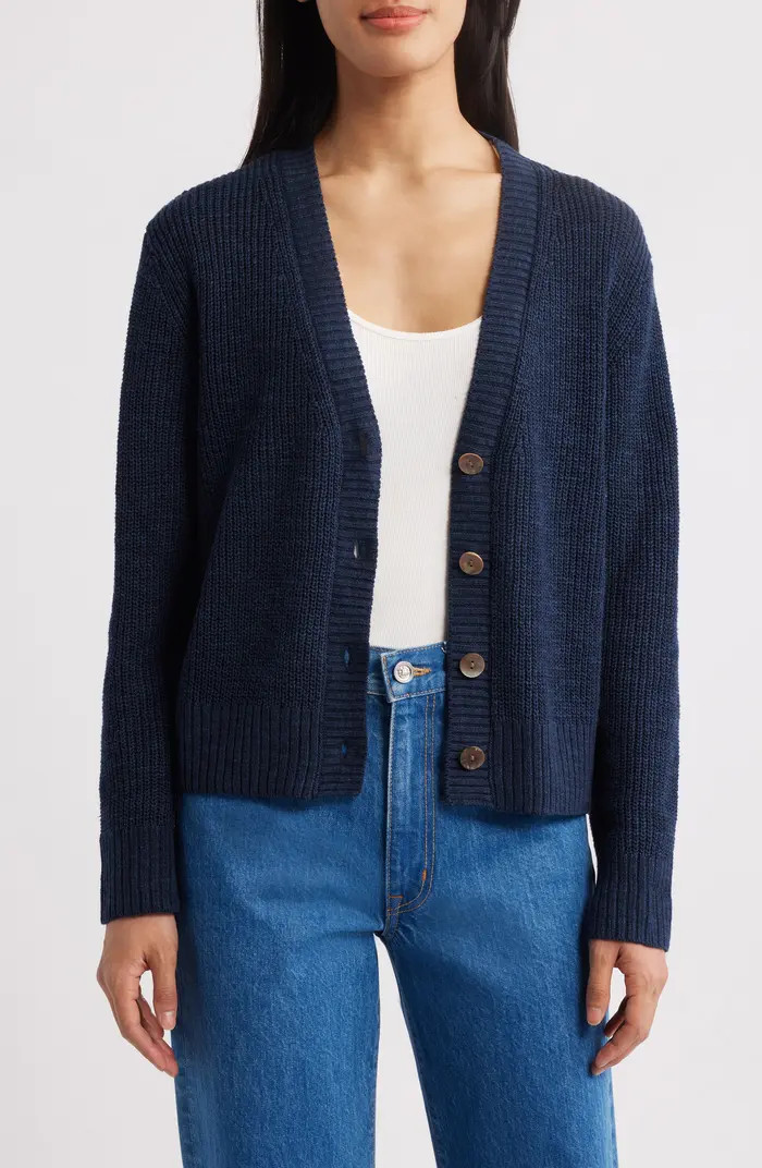 Miramar Linen & Cotton Cardigan | Nordstrom