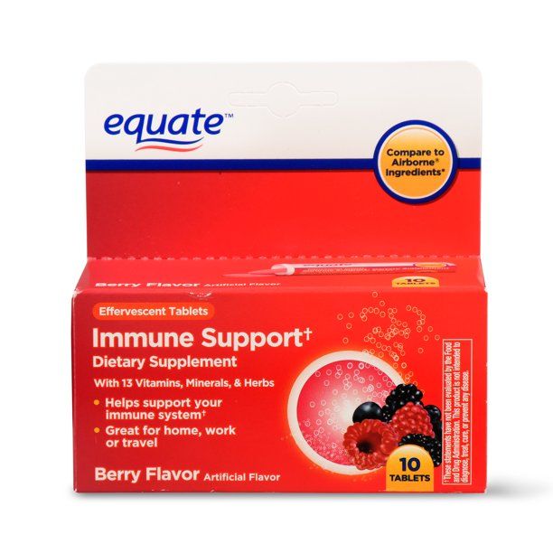 Equate Immune Support Dietary Supplement, Berry, 10 Count | Walmart (US)
