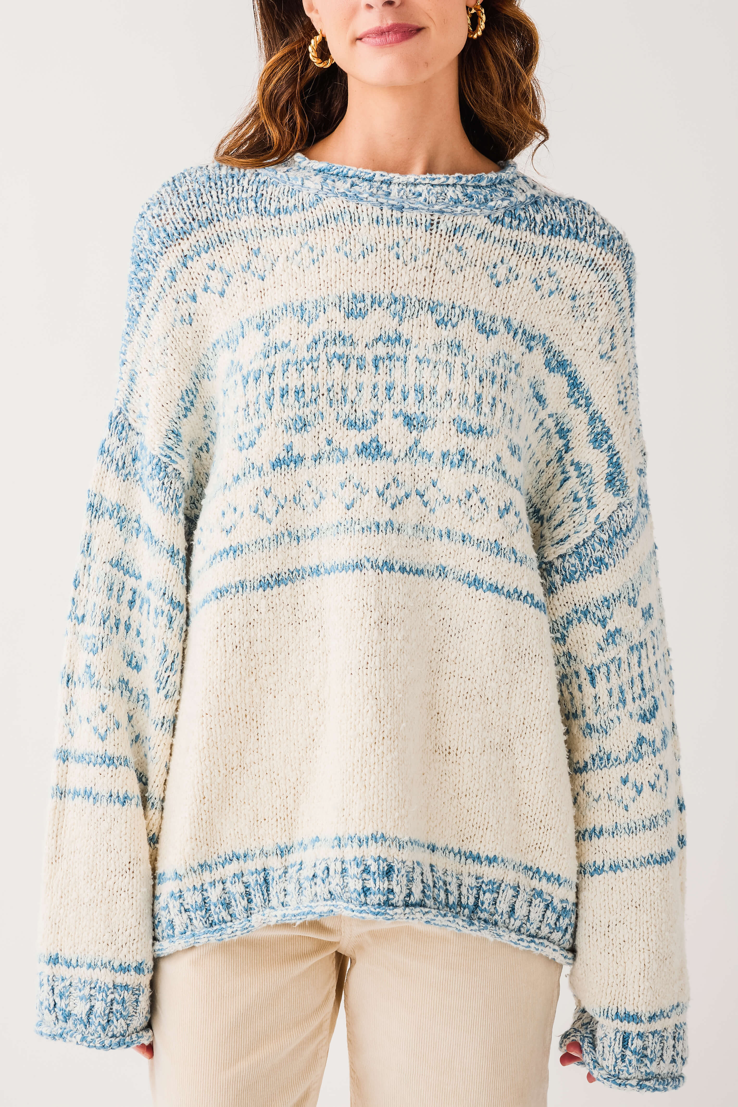 Free People Dani Pattern Sweater | Social Threads