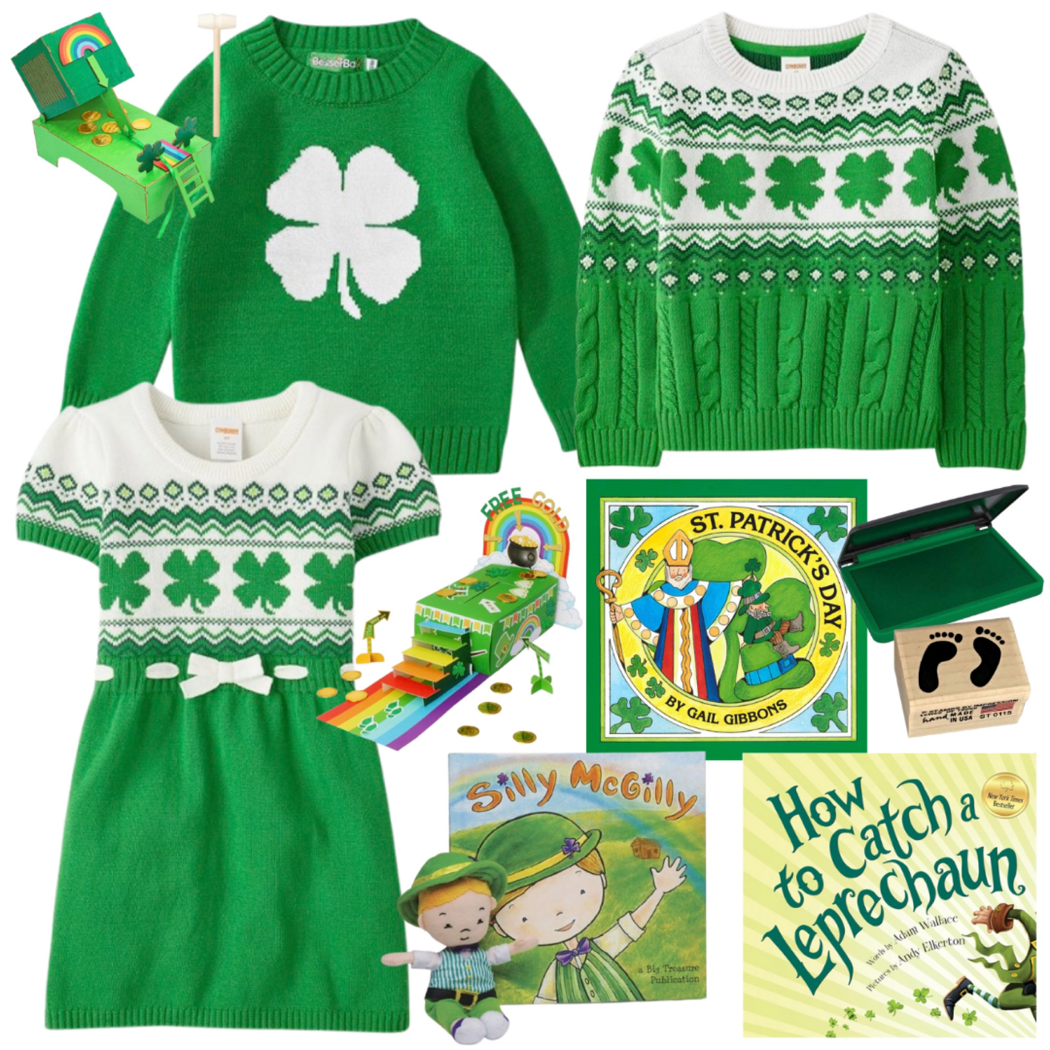 I love St. Patrick’s Day — so of course I’m already thinking about it in February! Give me all the shamrocks! 

These outfit ideas (available on Amazon!) are some affordable options for a little green! 

My kids have recently gotten into making leprechaun traps for St. Patrick’s Day — you can buy simple kits like these (or build your own with recycling materials!). The little footprint stamp and green ink pad can help provide a little extra magic the next morning when that sneaky leprechaun got away! 😉☘️

#LTKKids #LTKSeasonal