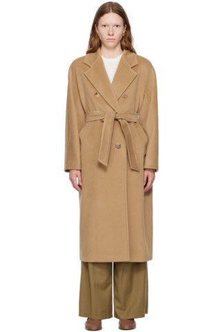 Tan Madame Coat | SSENSE