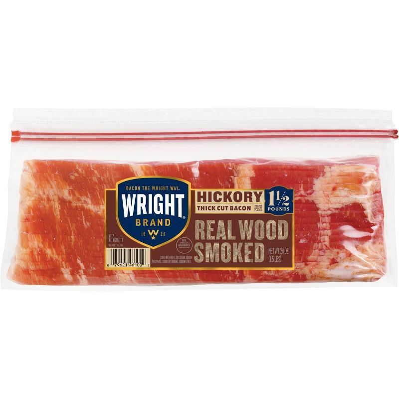 Wright Brand Naturally Smoked Hickory Bacon - 24oz | Target