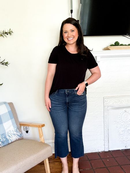 Cropped flare jeans from Walmart 