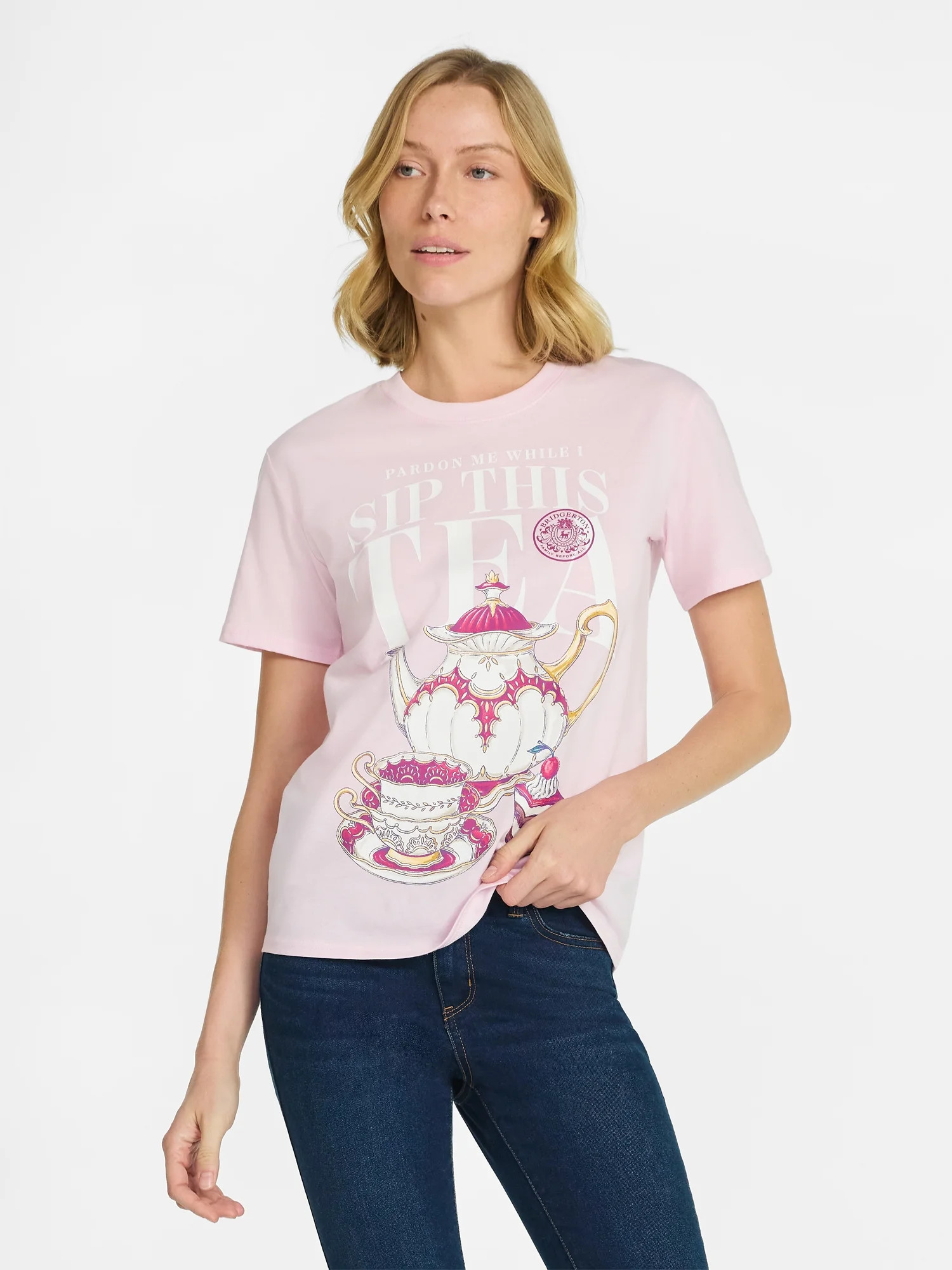Netflix Bridgerton Women's Graphic Tee with Short Sleeves, Sizes XXS-XXL | Walmart (US)
