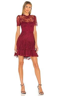 ASTR the Label X REVOLVE Leilani Mini Dress in Burgundy from Revolve.com | Revolve Clothing (Global)