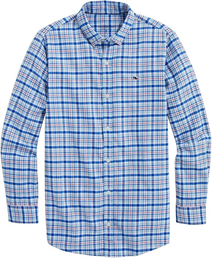 vineyard vines Boys Plaid Flannel Whale Shirt | Amazon (US)