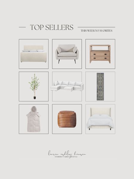 This week’s top sellers! I love seeing all that you guys love each week from what I share, and week after week it’s always my personal favorite furniture pieces 🤗 These bed frames are two of my absolute favorites—high end looking, and more affordable! One of my favorite washable runners, and our oversized lounge chairs! 

#LTKhome #LTKstyletip