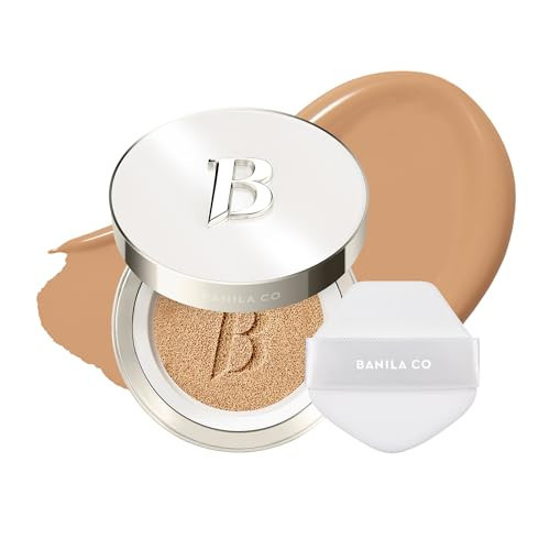BANILA CO Covericious Ultimate Cover Cushion | Up to 100HR Long-Wear Foundation | 20 Shades for All Skin Tones | Matte & Lightweight Finish | Korean Cushion Foundation (14g / 0.49 oz), 26W CINNAMON | Amazon (US)