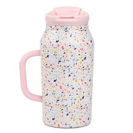 Tal 40 Ounce Pink Confetti Swirl Stainless Steel Basin Water Bottle | Walmart (US)