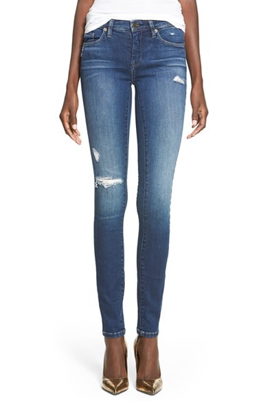 'Hotel' Distressed Skinny Jeans (Blue) | Nordstrom