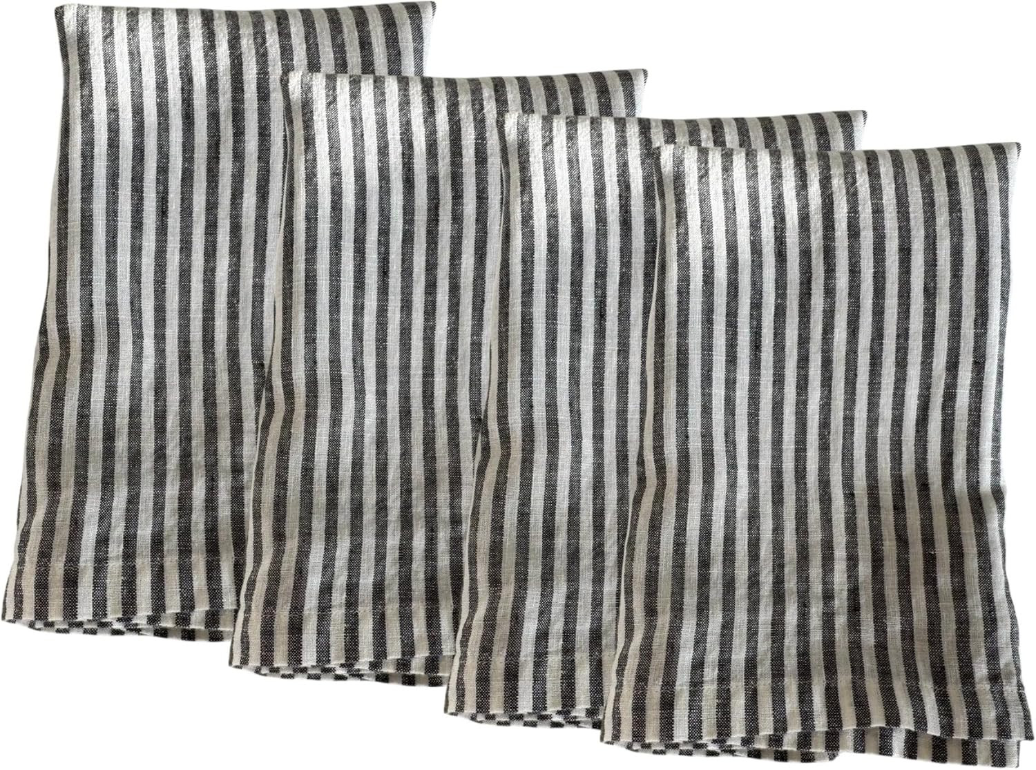 Linen Napkins – 100% French Flax – Stonewashed Pure Linen Cloth Napkins – Mitered Corners ... | Amazon (US)