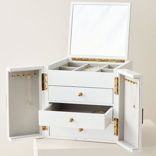Modern Lacquer Jewelry Box – Cube | West Elm (US)